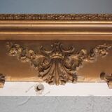 Mirror in time Golden stucco restoration 126x212cm
