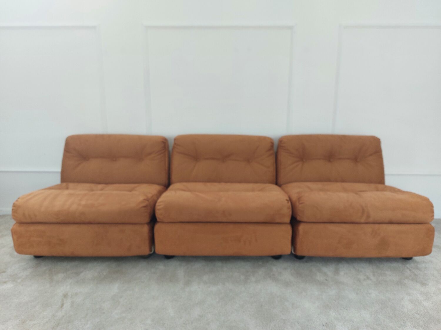 3 Amanta armchairs by Mario Bellini for C&B Italia (reupholstered)