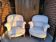 Paire de fauteuils crapaud