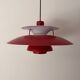 Vintage rare rouge Louis Poulsen PH5 - Poul Henningsen