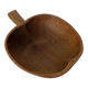 Scandinavian fruit bowl apple in teak