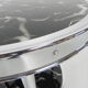 Art deco coffee table in bauhaus style with 2 glass tops and castors