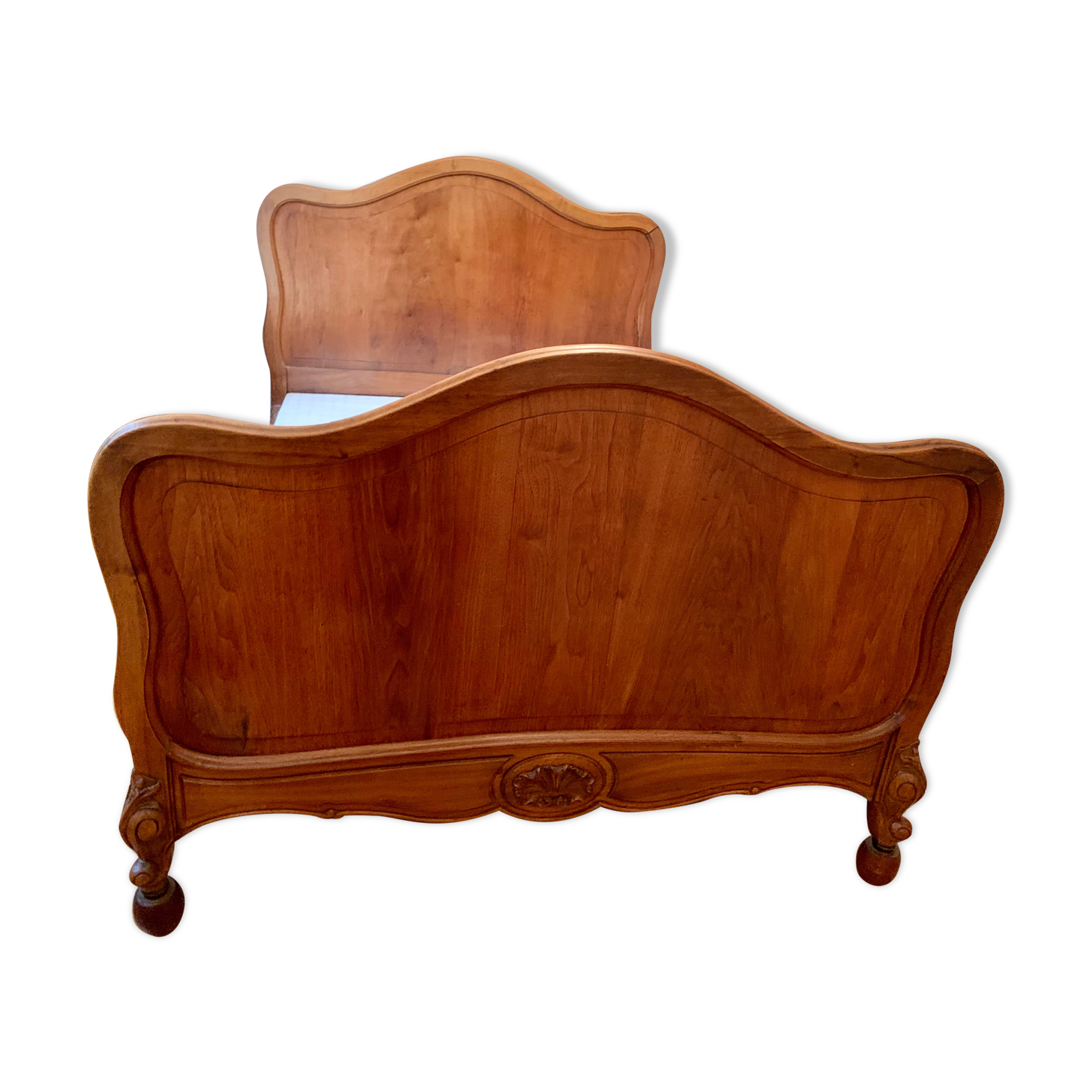 Old walnut bed