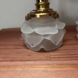 Paire d’appliques murales tulipes fleurs