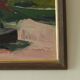 Nature morte suédoise à l'huile sur panneau avec fer et pot par Hugo Nyman
