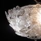 Murano Ceiling Light Gold and Traspare Flower by Seguso for Venini, Italy, 1960s
