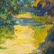 oil on panel by the Italian painter Mietta Benassi, 1950s/1960s