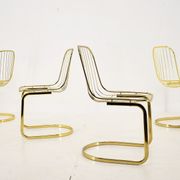 Lot de 4 chaises, Italie, années 1970
