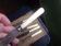 Eugene Potfer 5 knives a silver metal entremet 1930