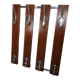 vintage wooden wall coat rack / 8 suspension pointsvintage