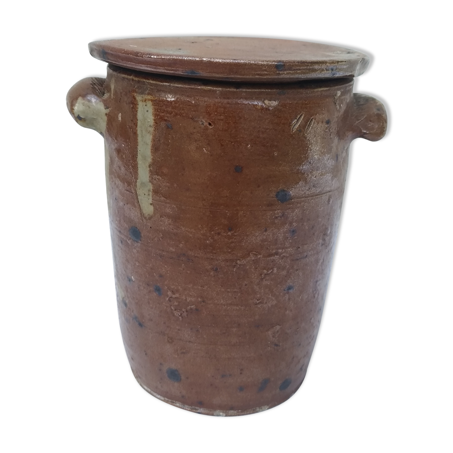 Glazed terracotta pot