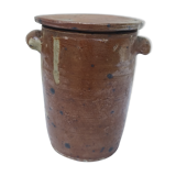 Glazed terracotta pot