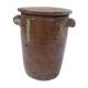 Glazed terracotta pot