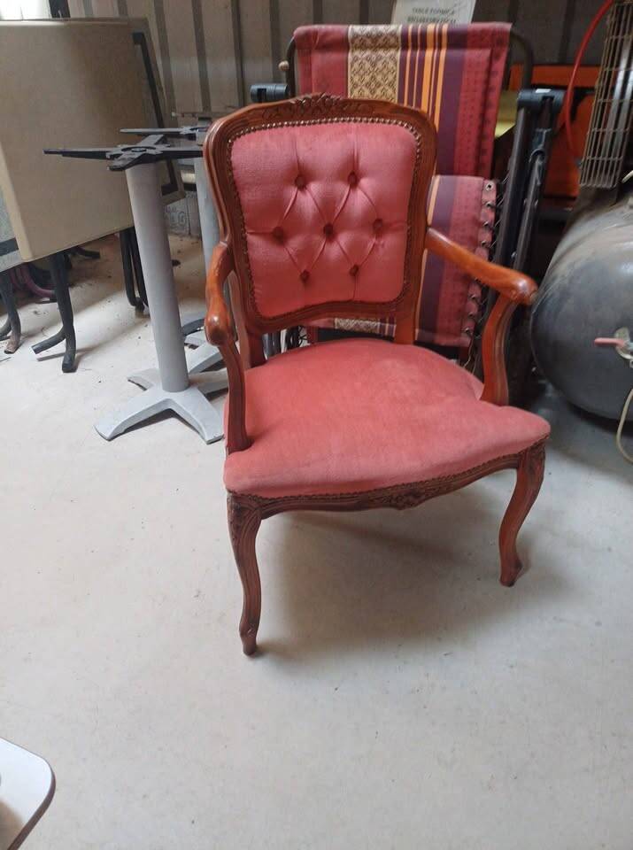 Louis XV style bergère armchair