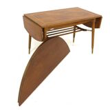 Extendable teak coffee table, Swedish Modern, Sweden, 1940