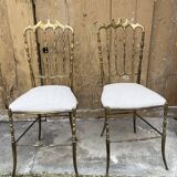 Chaises laiton design