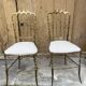 Designer brass chairs
