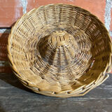 Old Basket Rising Bread Dough Wicker Braided Vintage