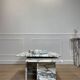 Square trundles 100% Arabescato marble