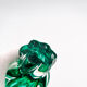 Vase Josef Hospodka Chřibská Cristal de Bohême Emerald Green 18 cm c60