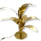 Lampe de sol table en laiton de palmier Bottega Gadda Italie, 1960
