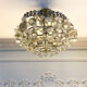 Vintage crystal ceiling light decorated with leaves and clusters – Spain