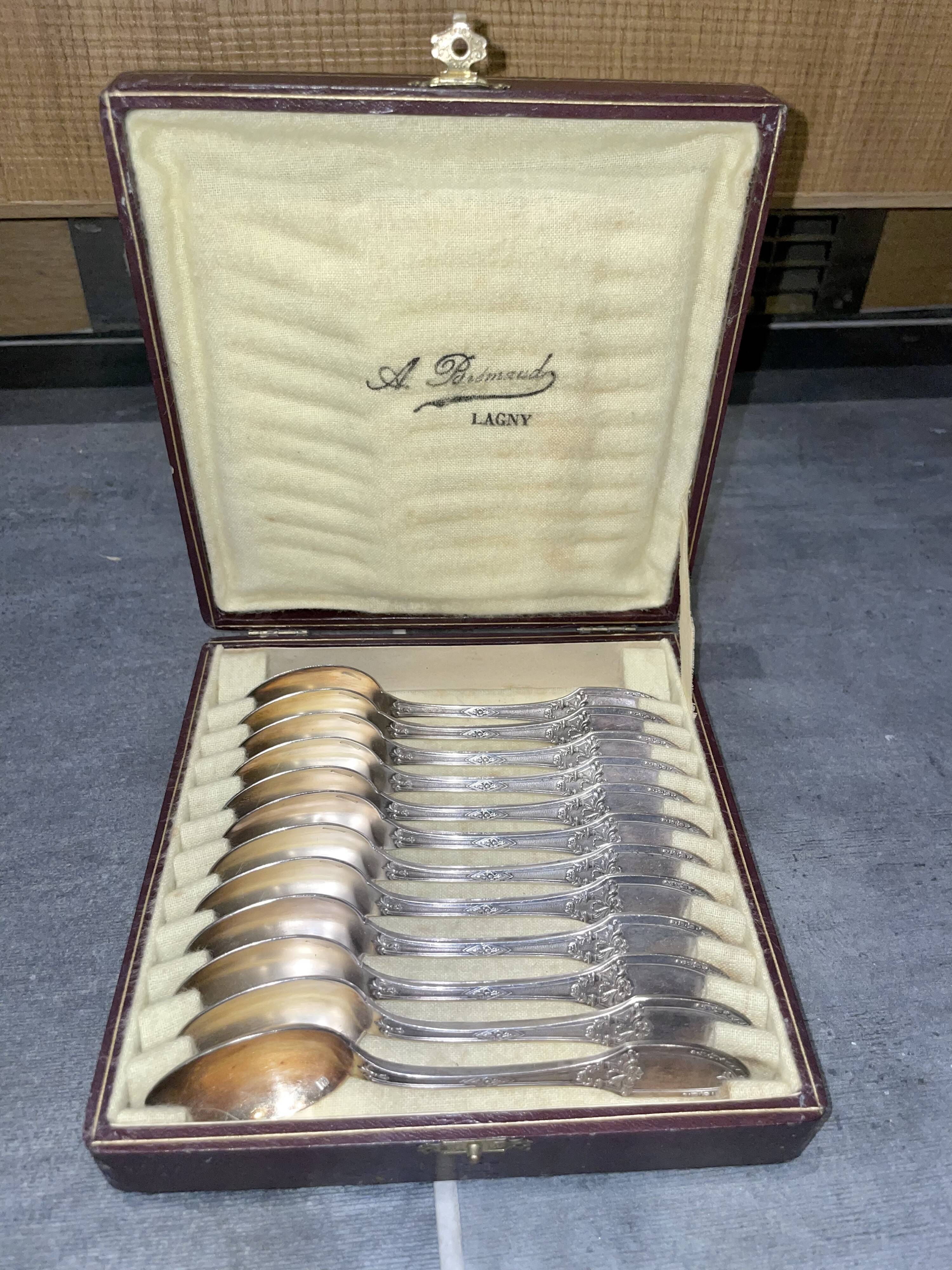 Ménagère 36 couverts argenterie Boulenger cuillères fourchettes