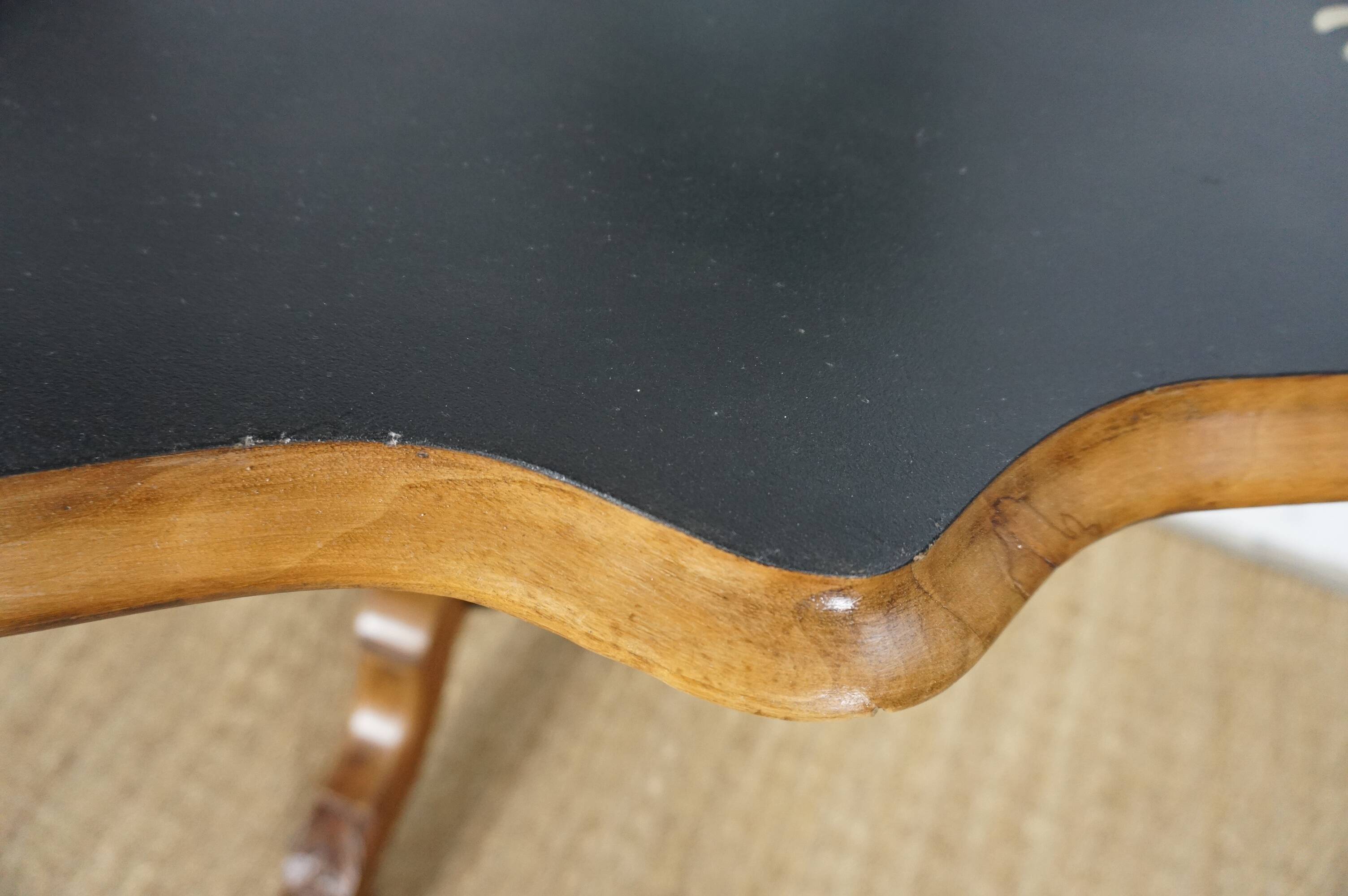 19th century violin table in walnut
