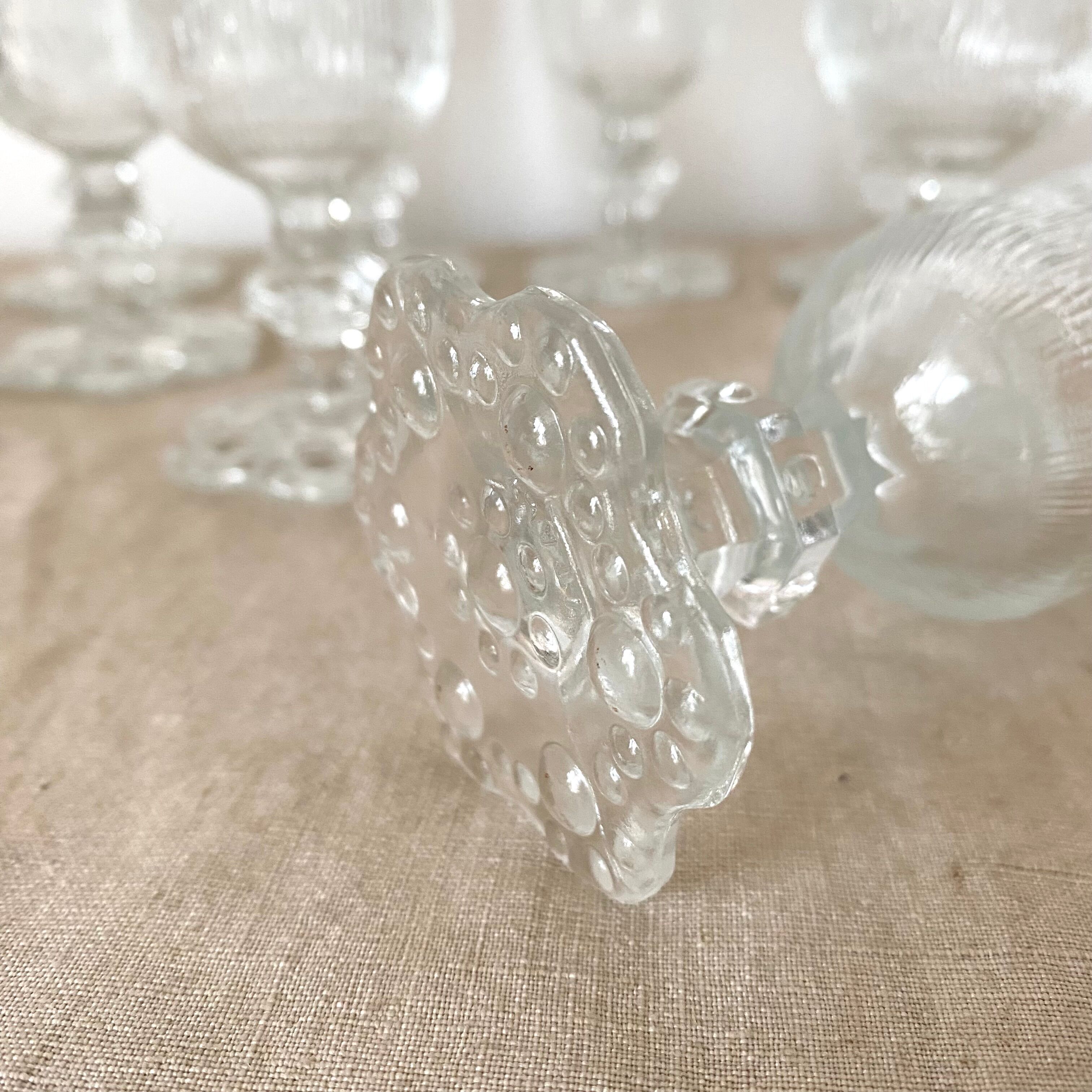 Vintage champagne flutes