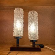 Lampe double vintage mid century