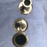 Lot of 2 brass candlesticks