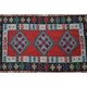 1970s Vintage Turkish Hand-Knotted Wool Cotton Red Area Rug 207x311