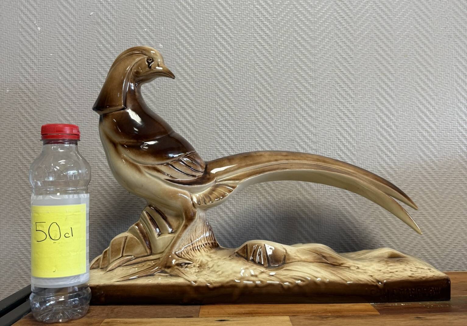 Charles Lemanceau: Art Deco ceramic pheasant