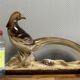 Charles Lemanceau: Art Deco ceramic pheasant
