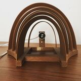Wooden wall lamp