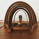 Wooden wall lamp