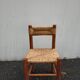 Chair wood and straw 1960