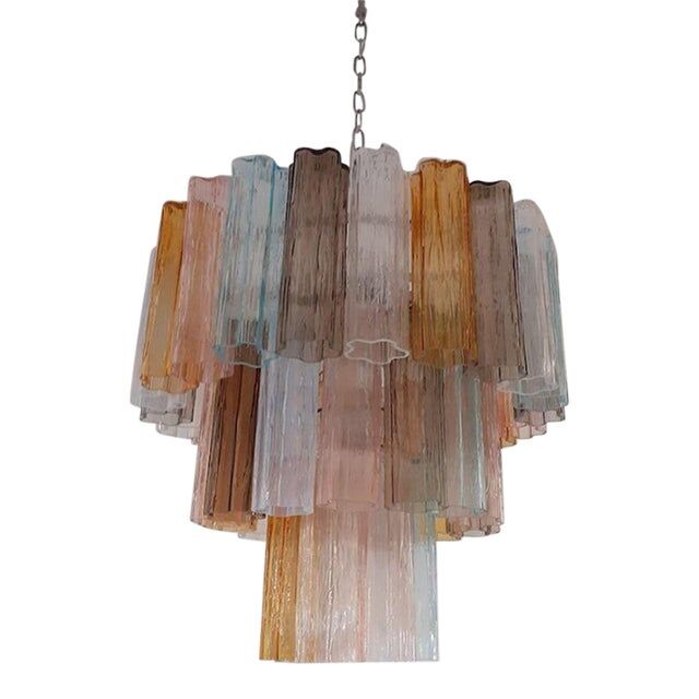 Pair of Murano glass chandeliers