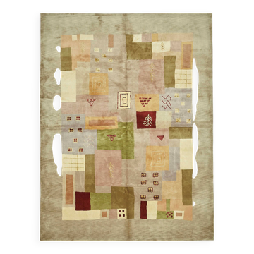 Turkish Handknotted Wool Oushak Rug 268 cm x 356 cm