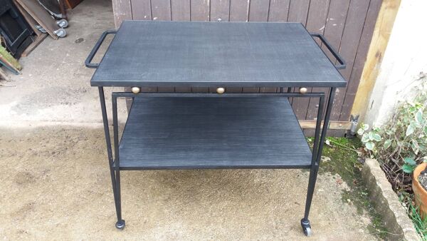 Desserte roulante art deco