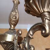 Three-branch bronze chandelier