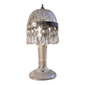 lampe de table   a pampille  27x12  , tres bon etat