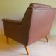 Danish mid century lounge chair in leather, 1960s