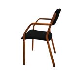 Vintage Scandinavian beech chair – Lanabdesign – stackable, 1960s