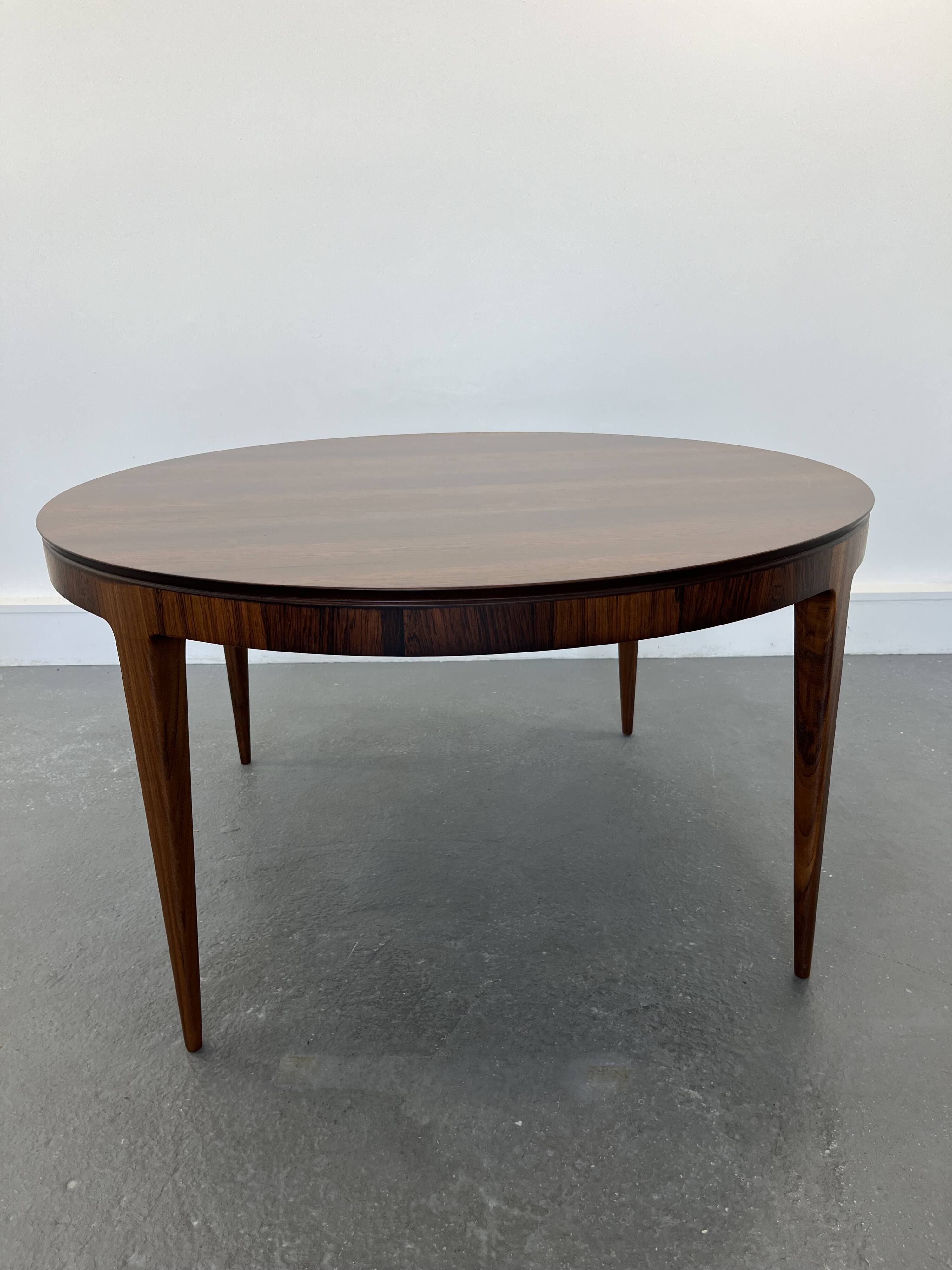 Oval Dining Table in Rosewood by Johannes Andersen for CFC Silkeborg, 1960s
