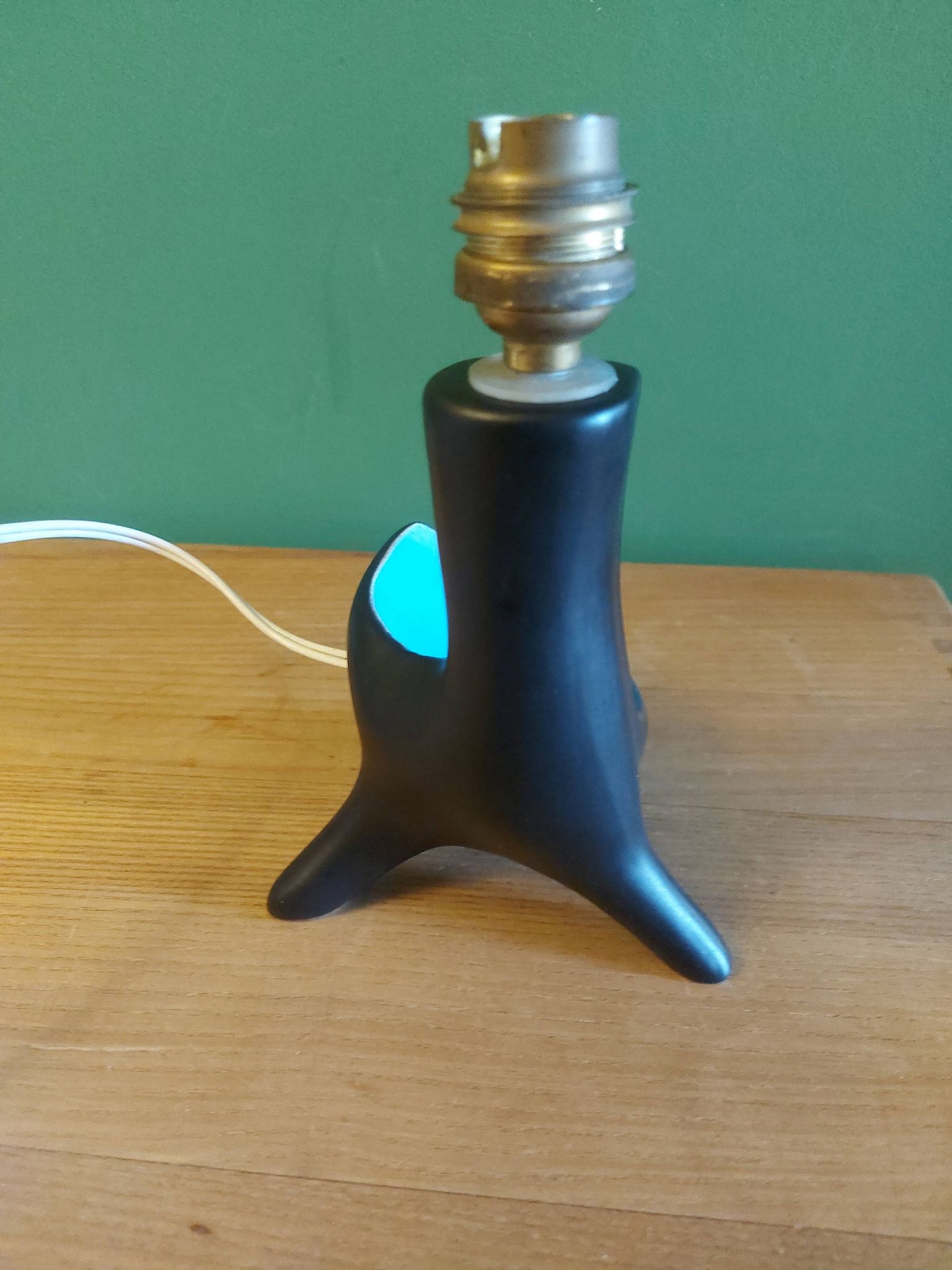 Pied de lampe en céramique années 60's