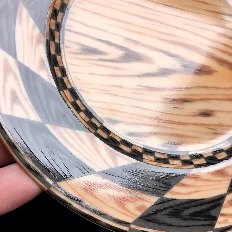 2 Plates 16 cm Legno Taitu Milano Vintage