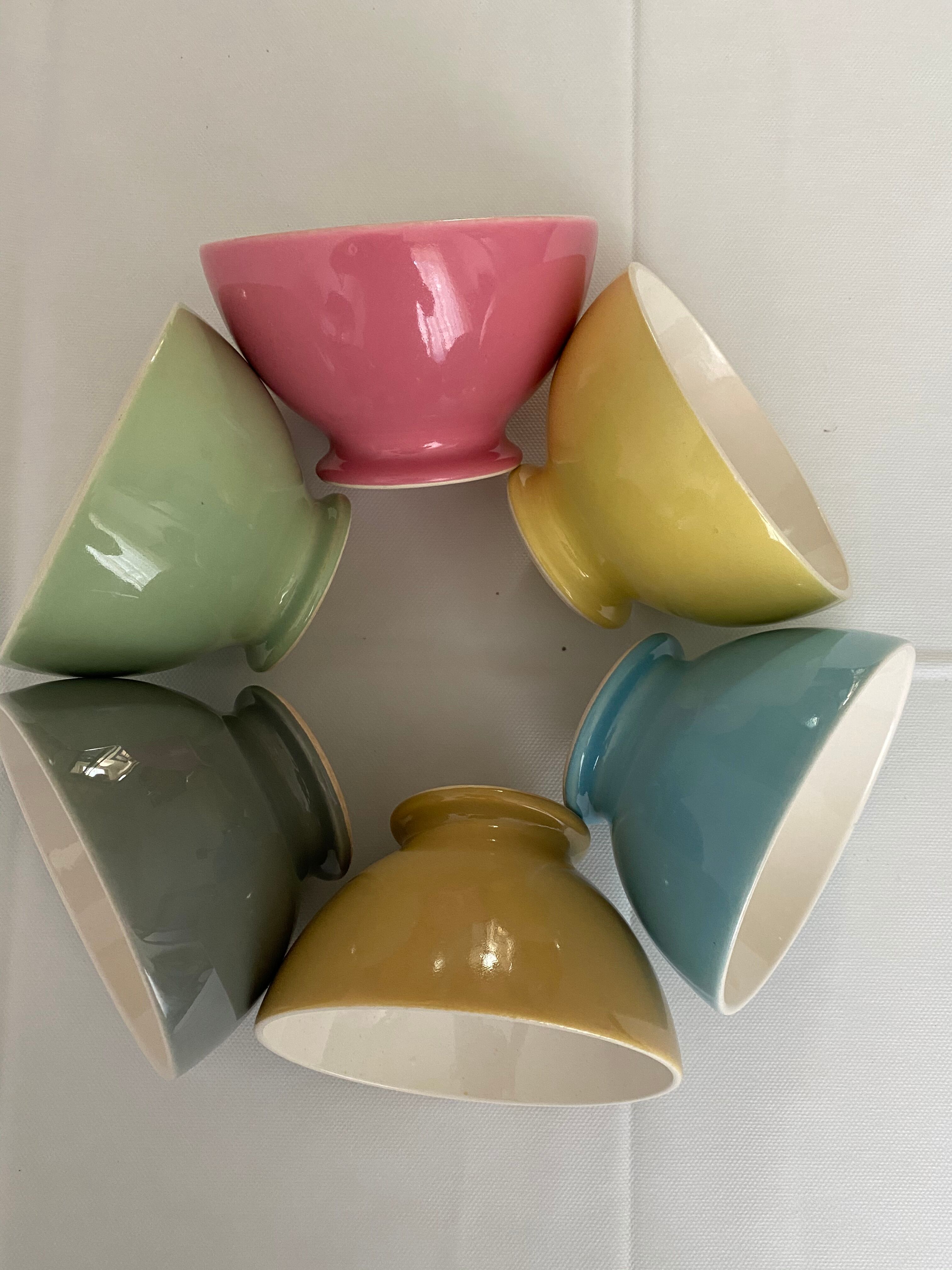 Set of 6 old Boch Brothers bowls