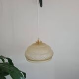 Suspension abat-jour Art Déco jaune clair
