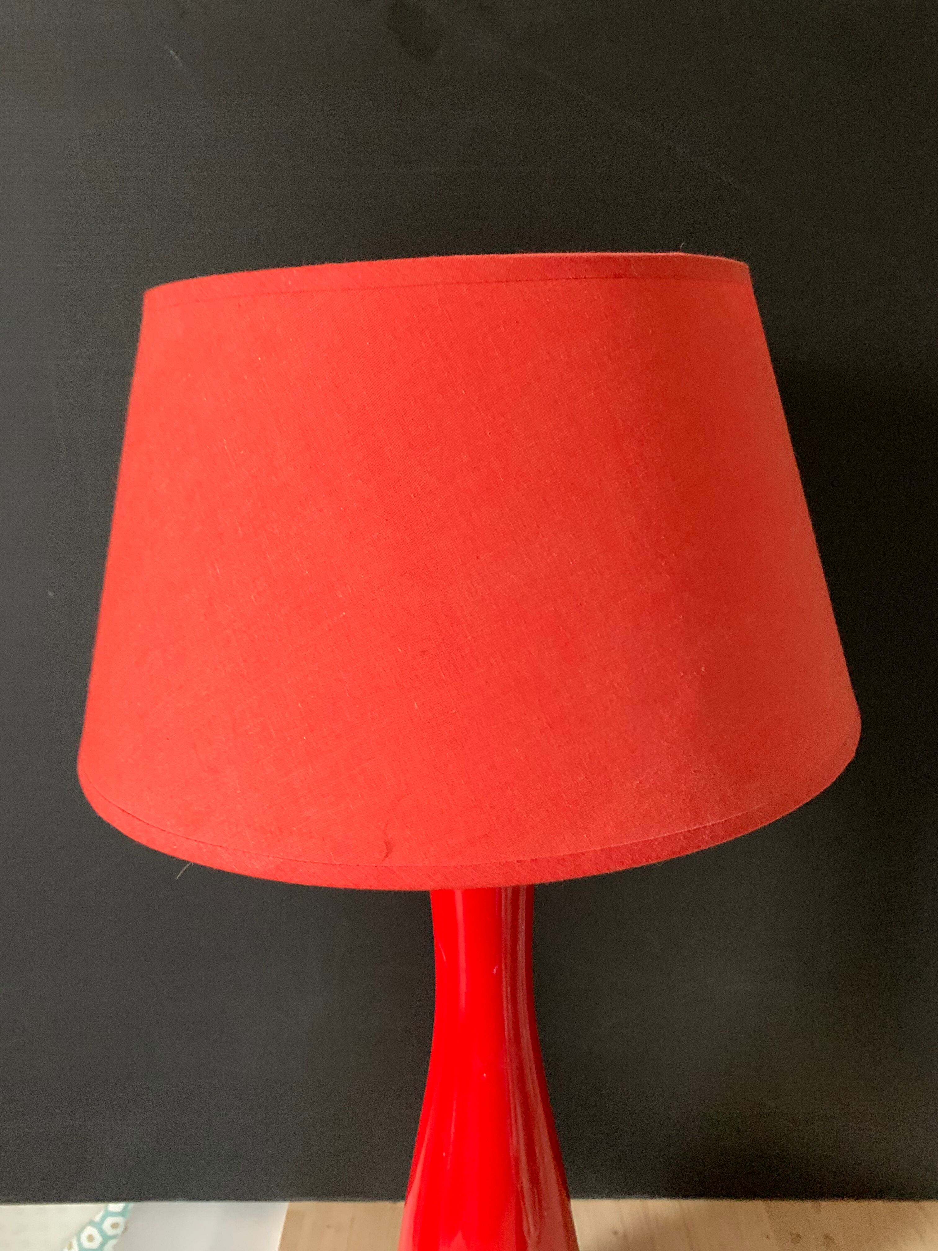 Red vintage lamp